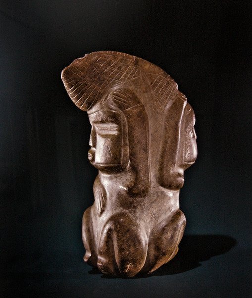 Doppelfigur, Mezcala-Kultur, Guerrero von Pre Columbian Pre Columbian