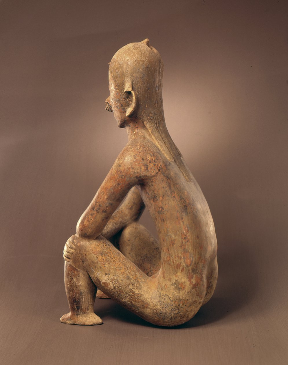 Rückansicht der sitzenden Figur, Chinesco-Kultur von Pre Columbian Pre Columbian