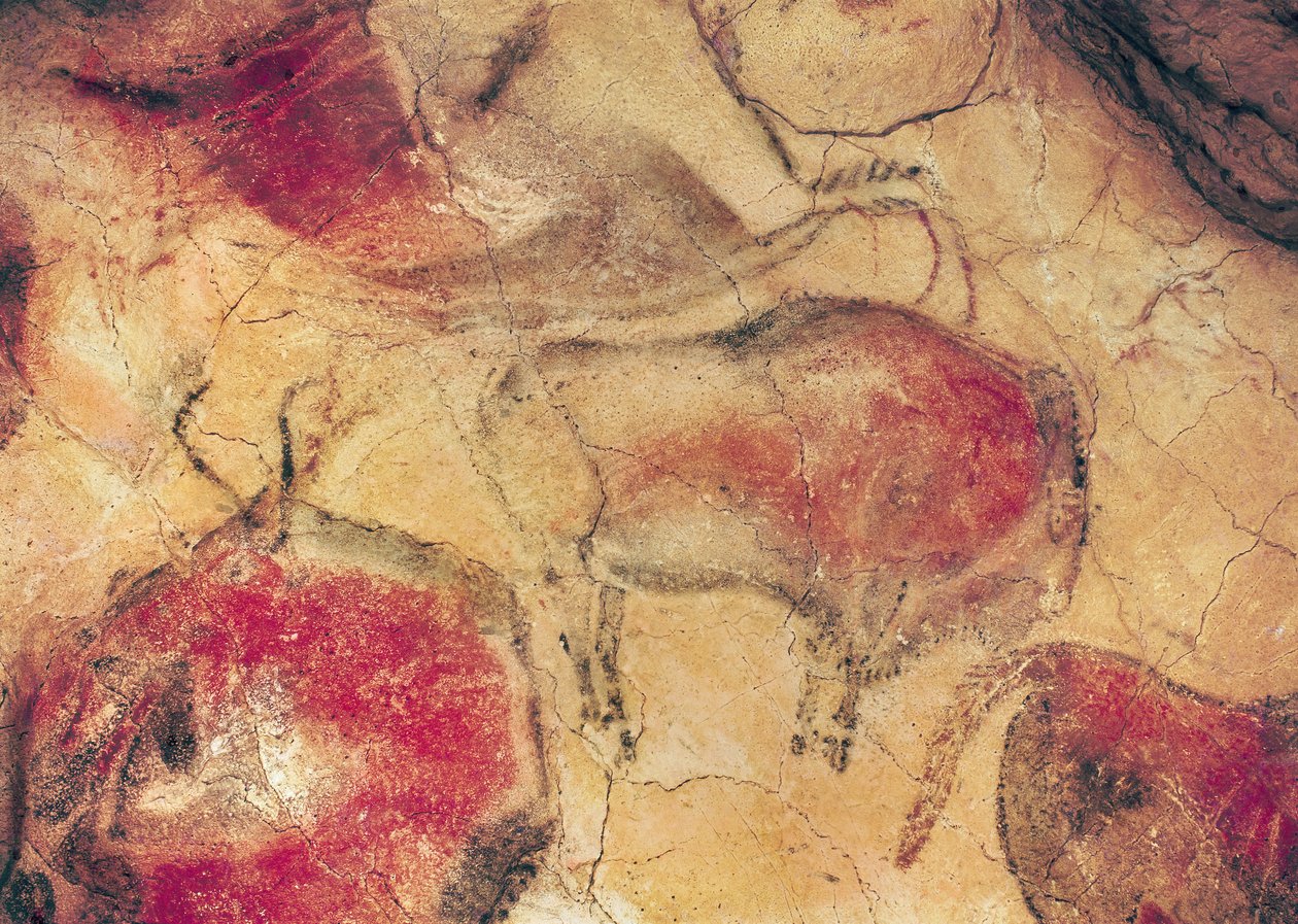 Bisons, aus den Höhlen von Altamira, ca. 15000 v. Chr. von Prehistoric
