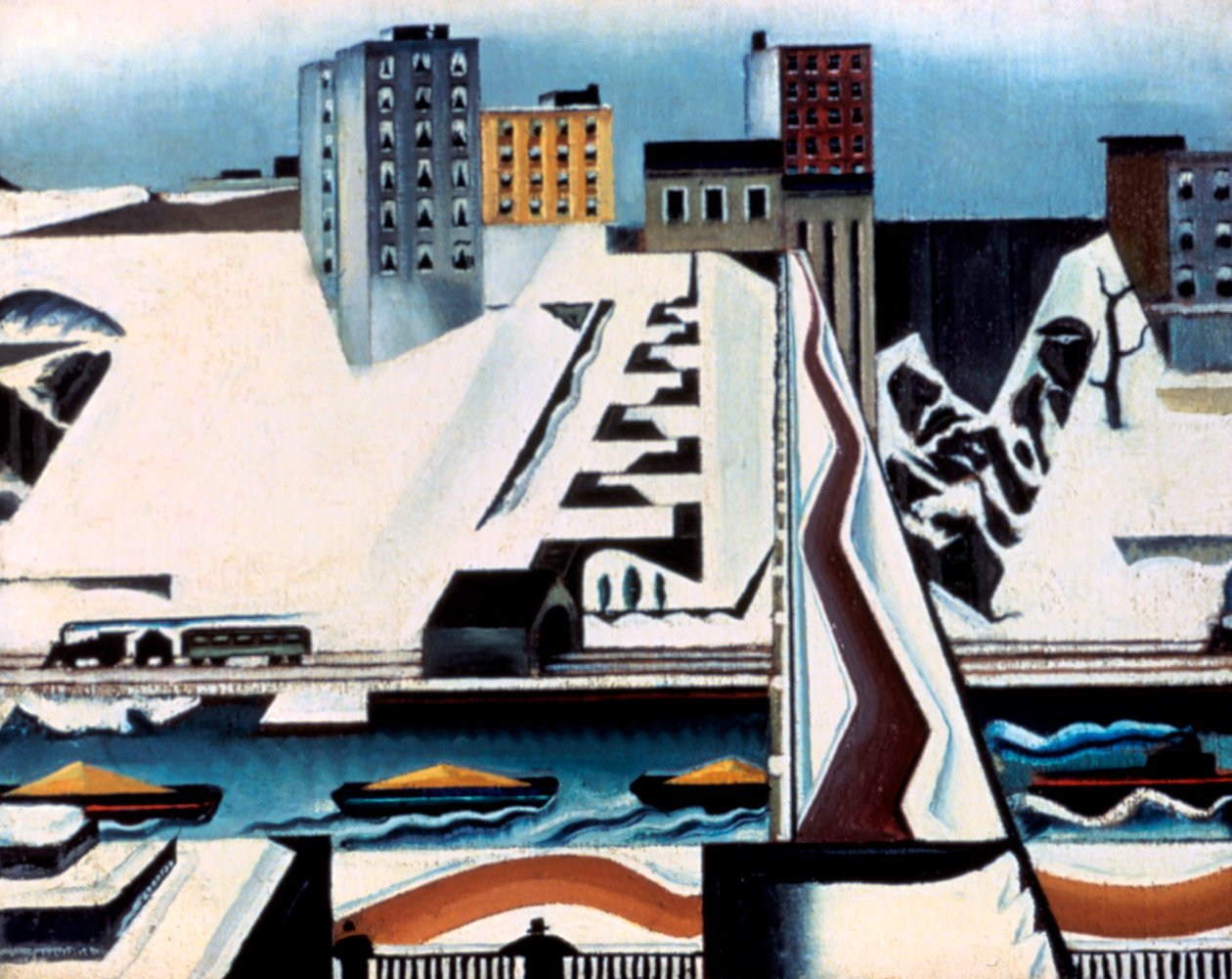 Harlem Rivers, 1928 von William Preston Dickinson