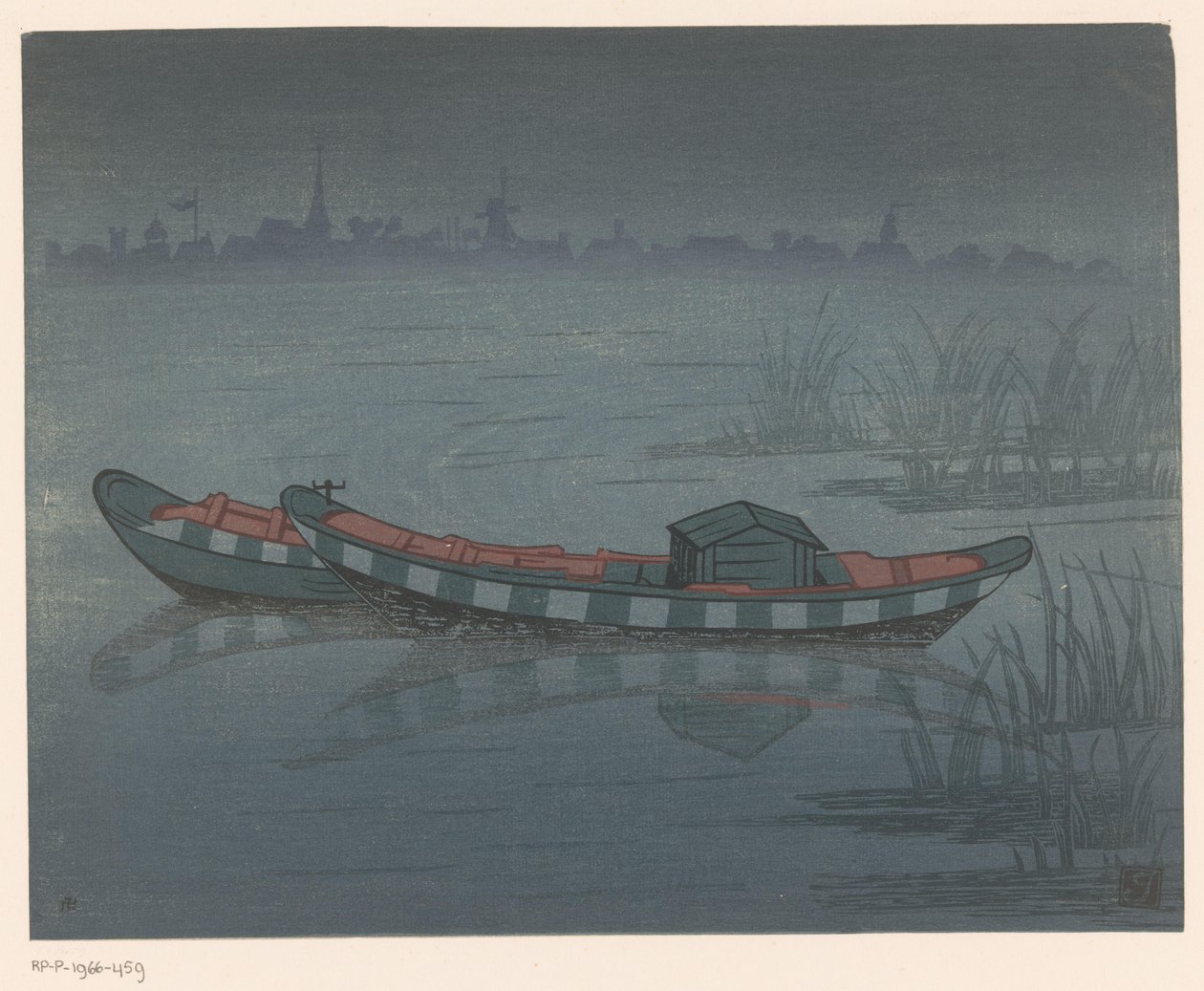 Zwei Ruderboote von Prosper Alphonse Isaac