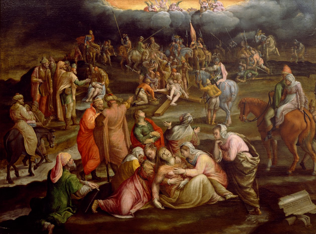 Kreuzigung, von Prospero Fontana (1512-1597) von Prospero Fontana