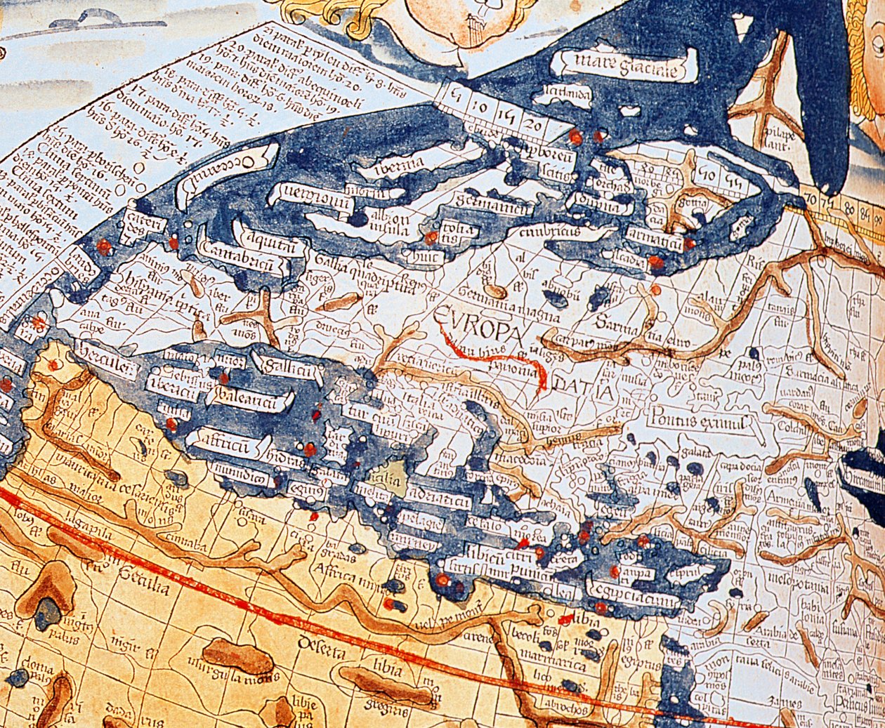 Karte von Mitteleuropa, 1486 von Ptolemy