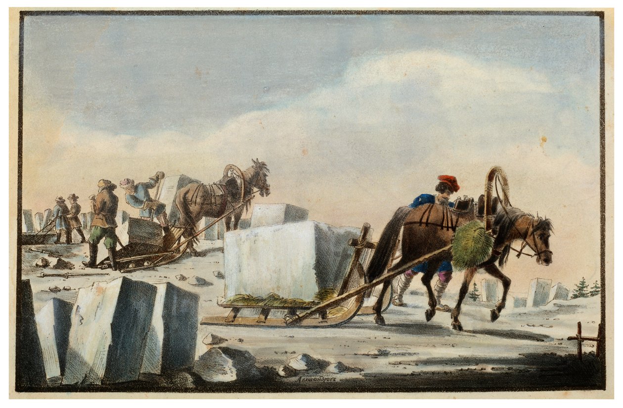 Eisspalten, 1825 von Pyotr Alexandrov