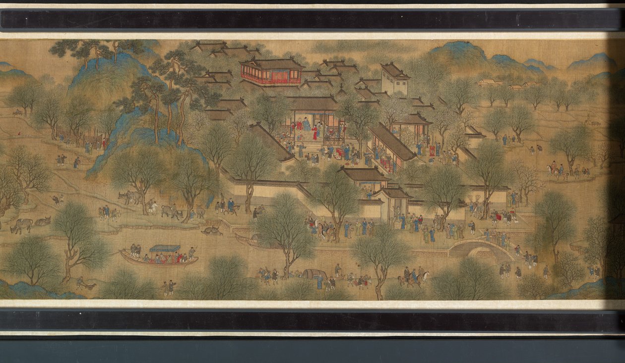 Frühlingsfest am Fluss (Detail), Handrolle von Qing Dynasty Chinese School