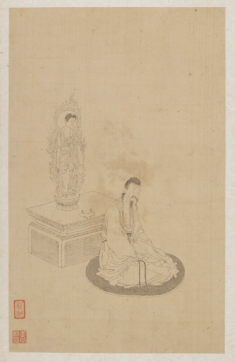 Figuren von Qing Dynasty Chinese School