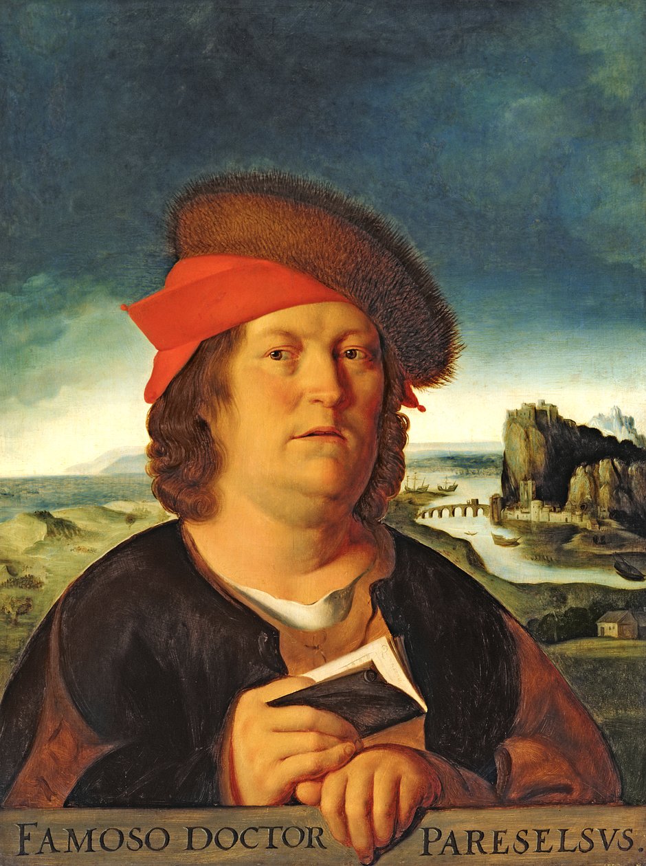 Porträt vermutlich von Paracelsus (1493-1541) von Quentin Massys or Metsys