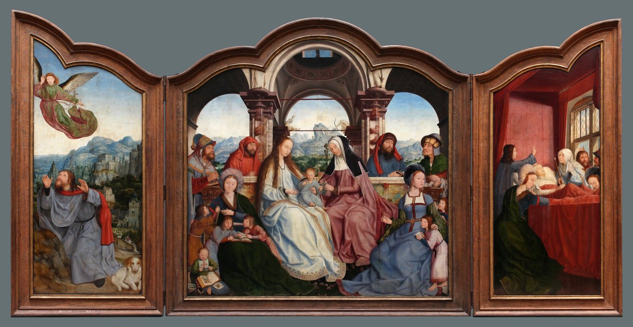 Triptychon der Bruderschaft von St. Anna in Löwen von Quentin Matsys