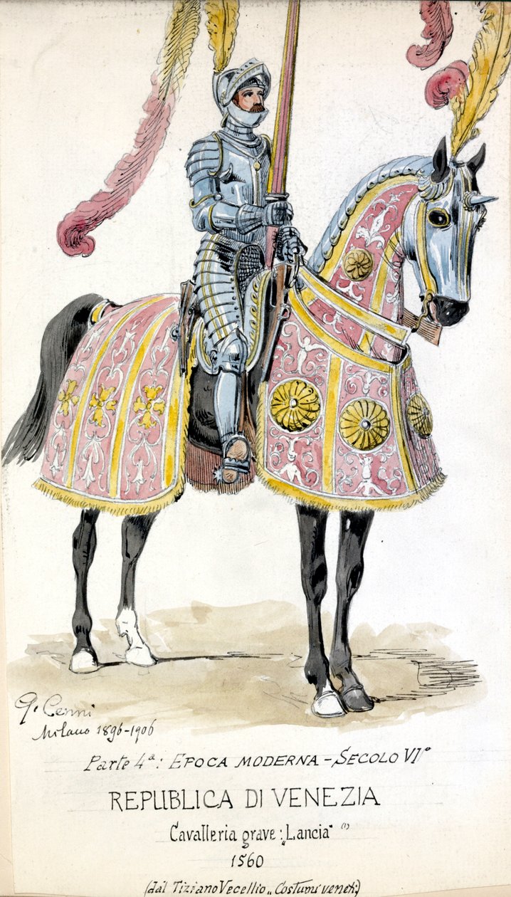Schwerer Kavallerist der Republik Venedig von Quinto Cenni