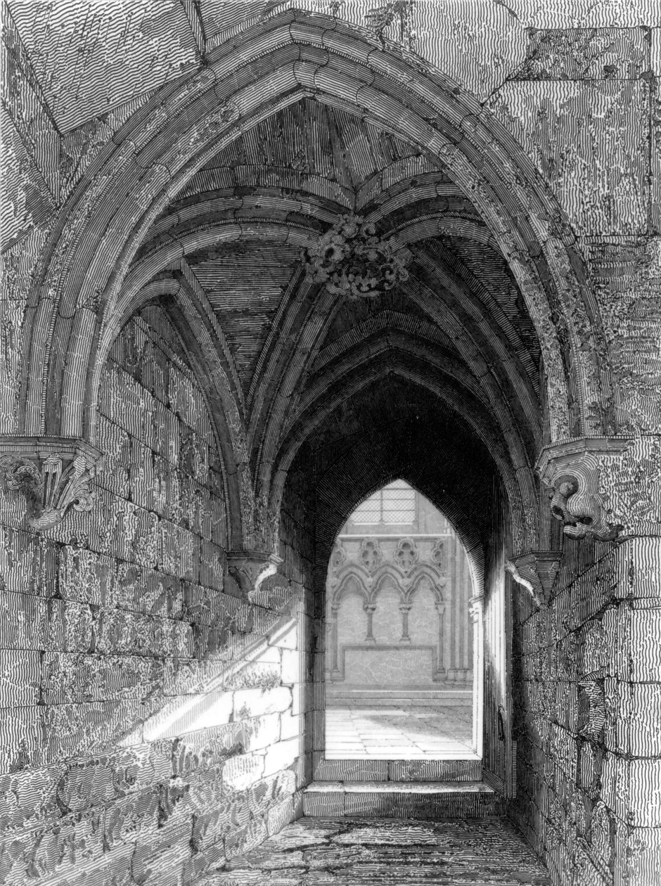 Durham Kathedrale Nordende, 1843 von R.W. Billings