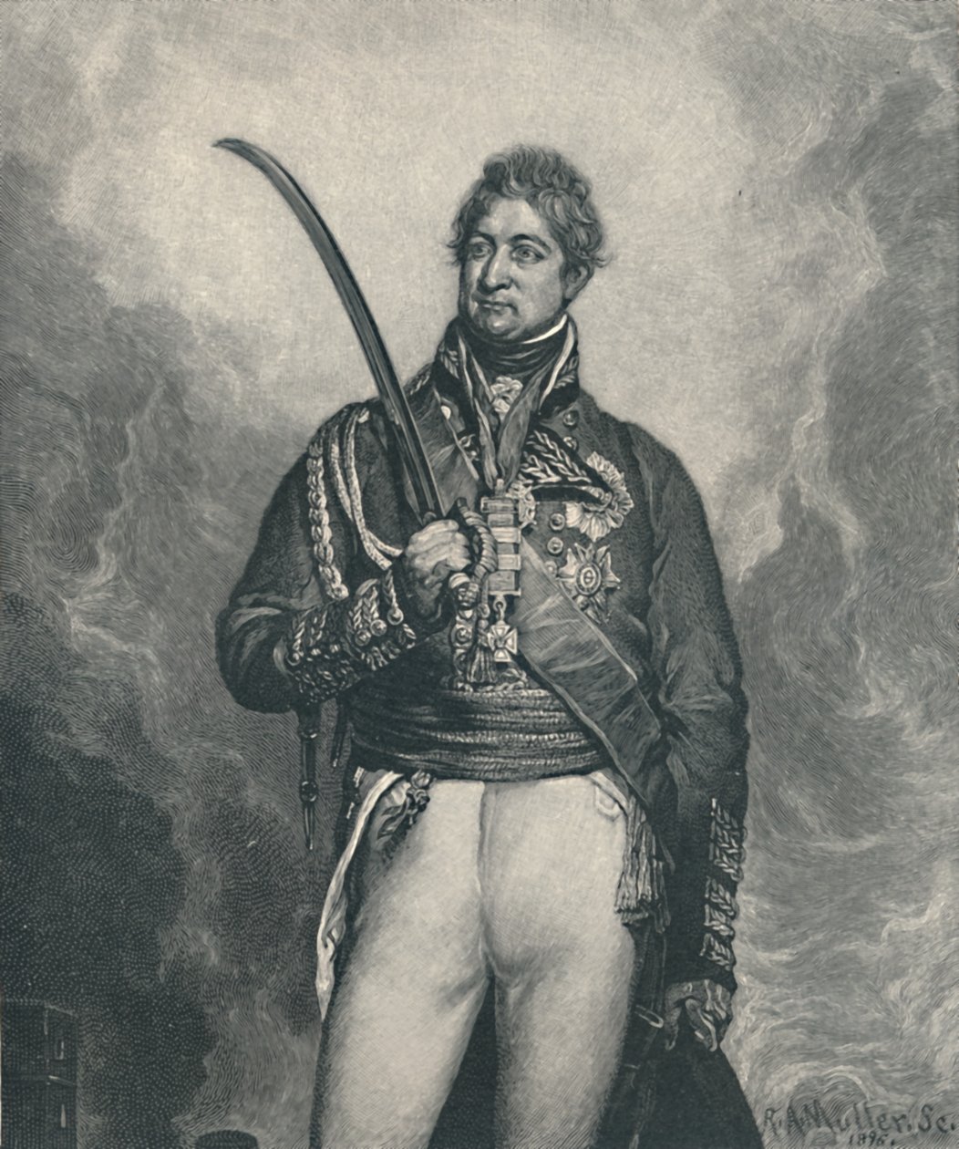 Sir Thomas Picton, ca. 1810, 1896 von R. A. Muller