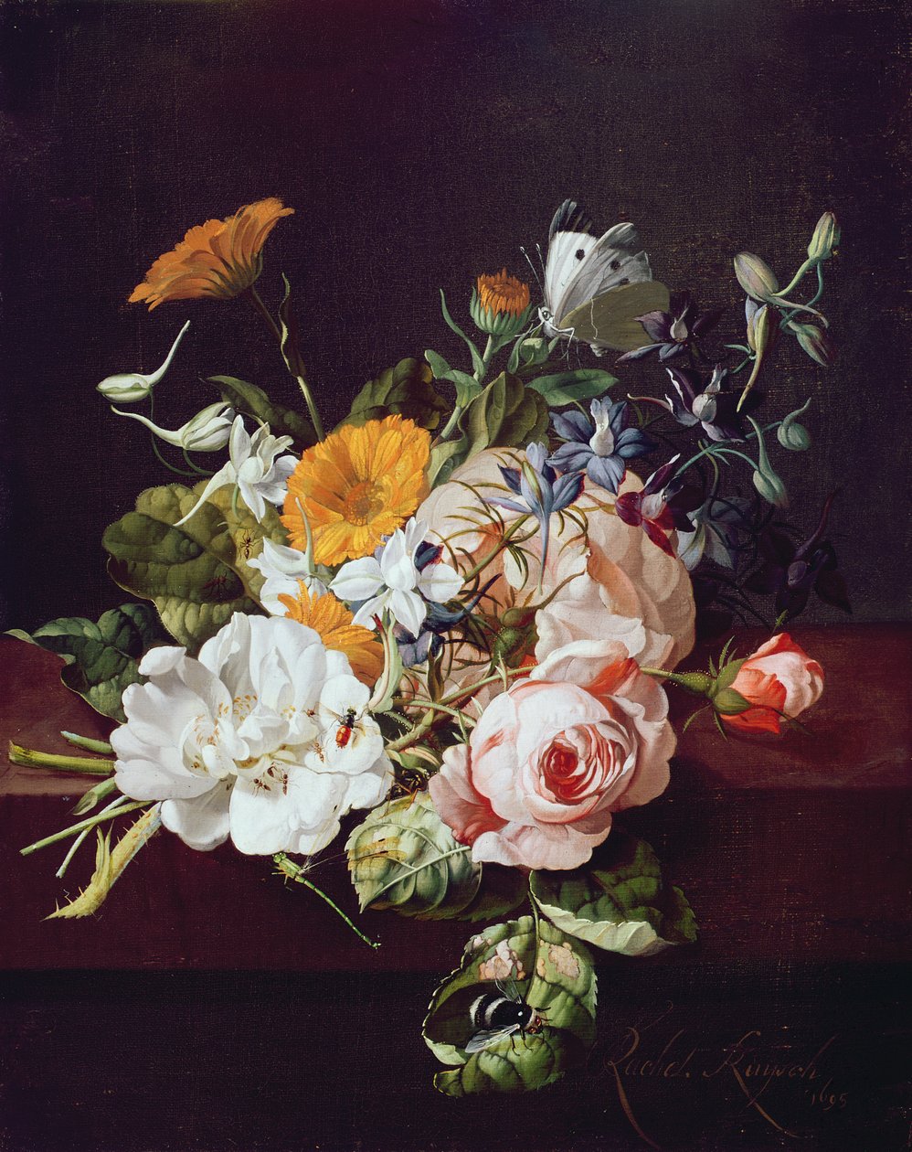 Blumenvase, 1695 von Rachel Ruysch