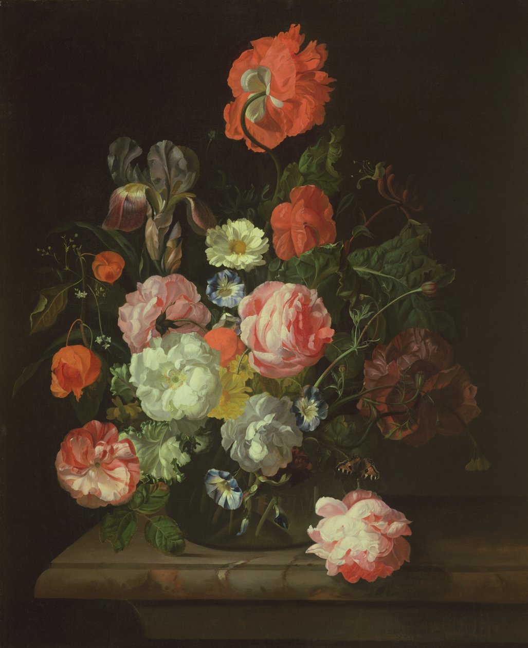 Blume in einer Glasvase von Rachel Ruysch
