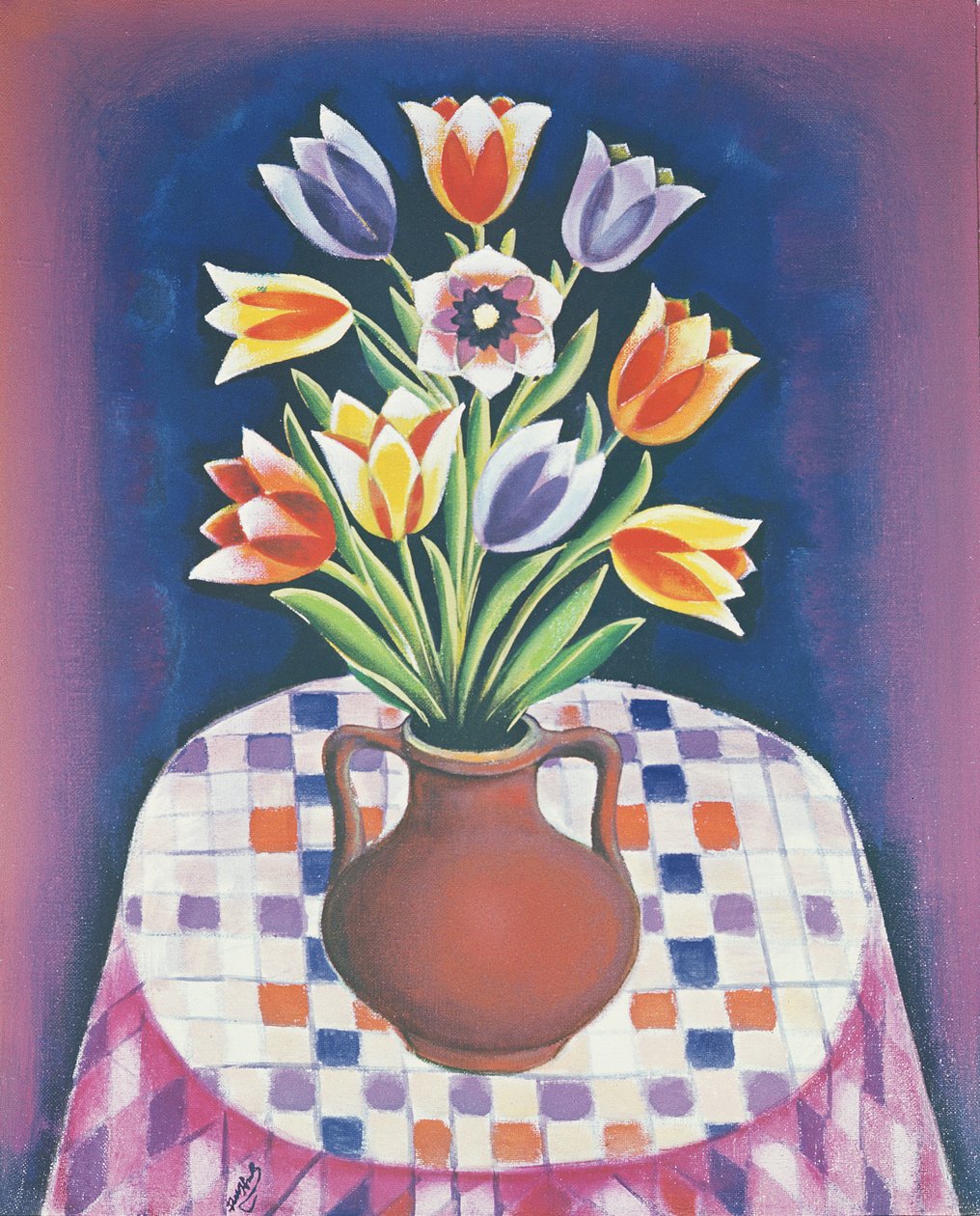 Stillleben mit Blumen, 1967 von Radi Nedelchev