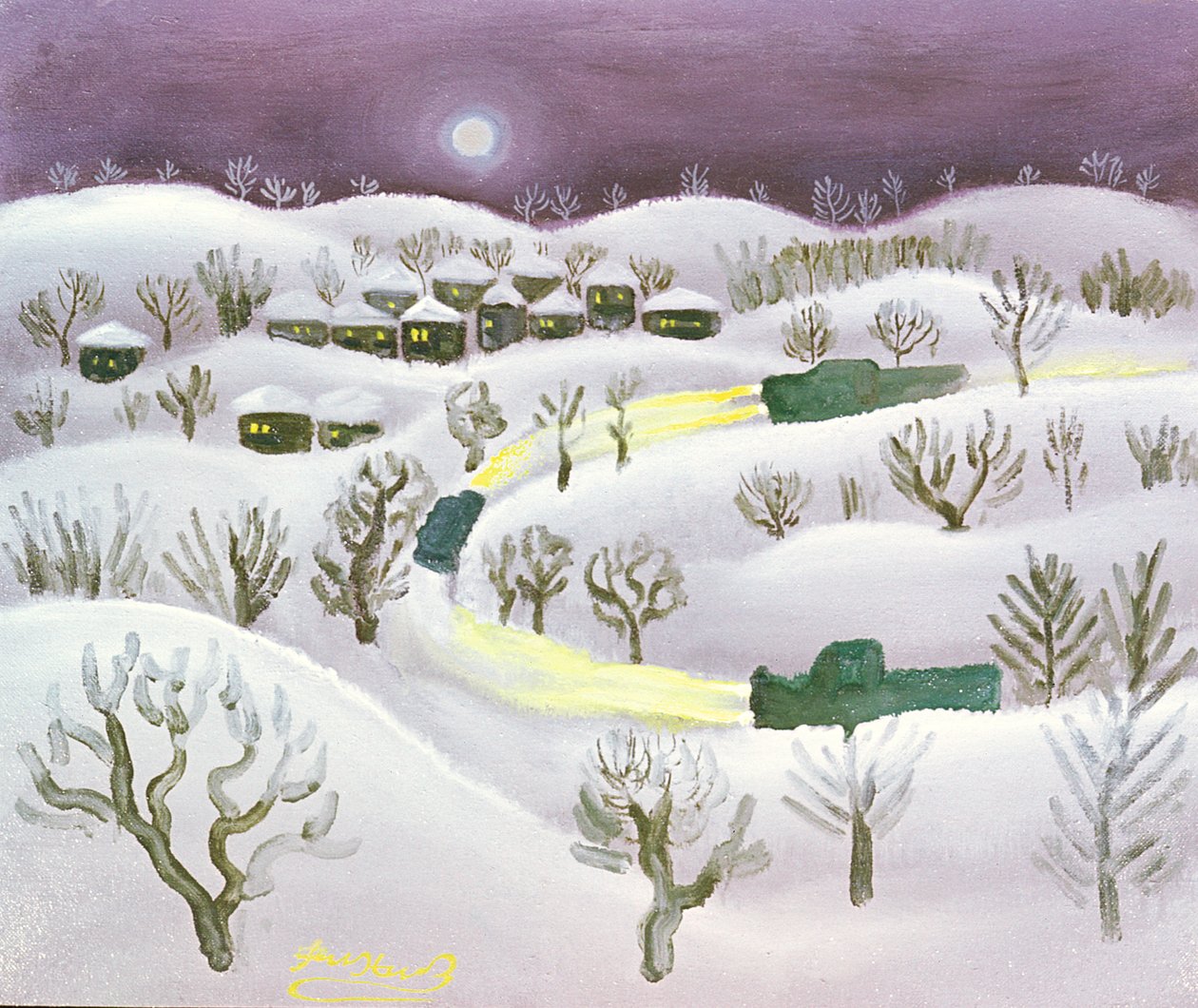 Winternacht, 1971 von Radi Nedelchev