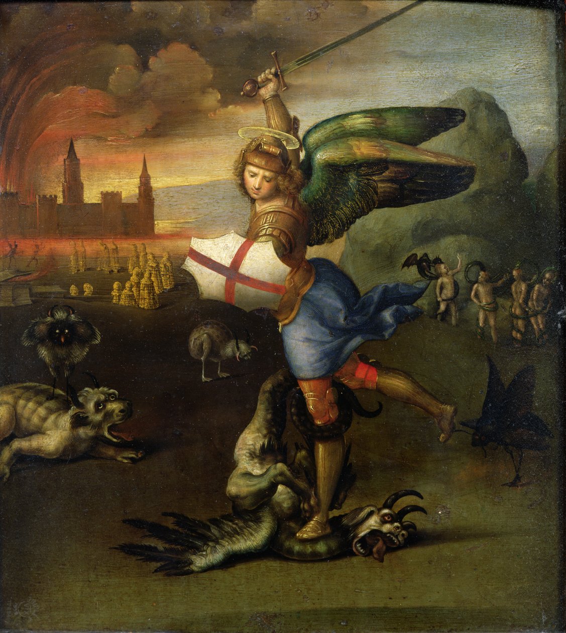 St. Michael, ca. 1503-05 von Raffaello Sanzio Raphael