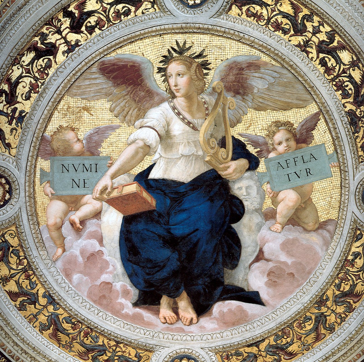 Die Poesie. Stanza della Segnatura, 1508 von Raffaello Sanzio Raphael