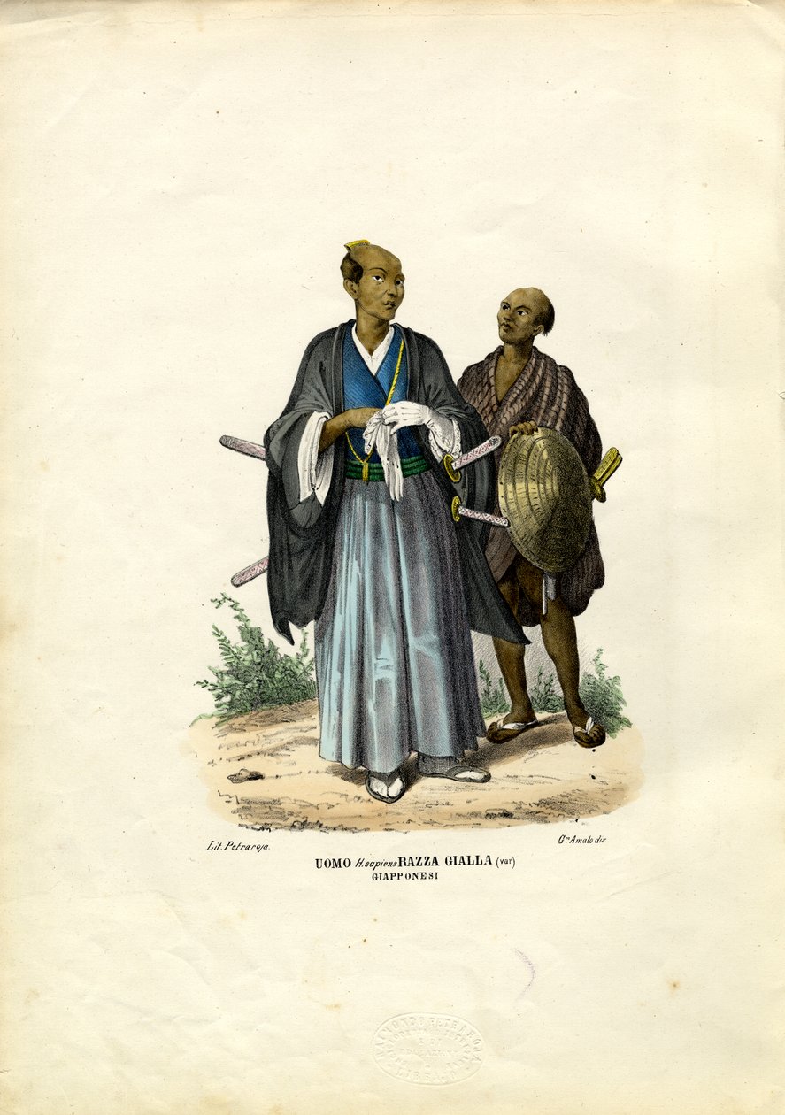 Japanische Menschen, 1863-79 von Raimundo Petraroja