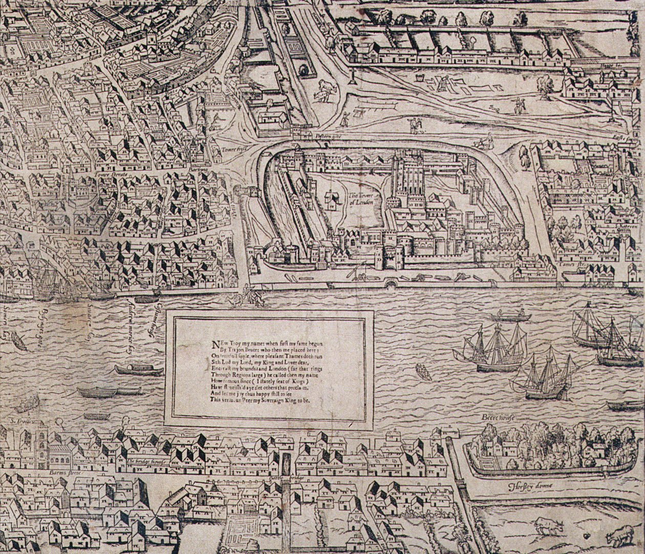 Detail des Tower of London, aus 