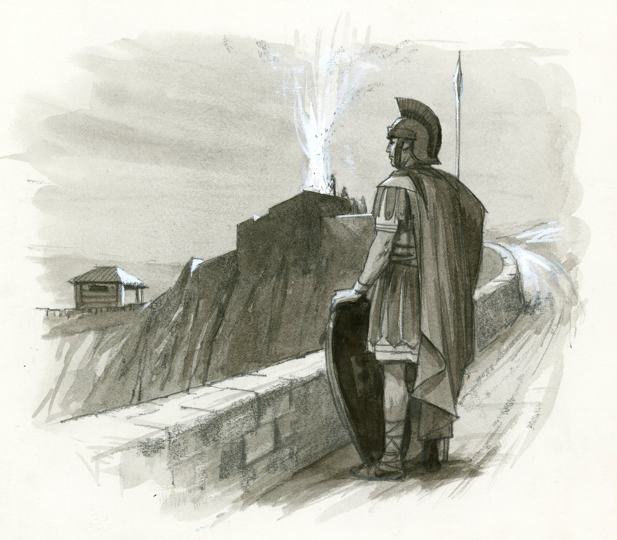 Ein römisches Signalfeuer von Ralph Bruce