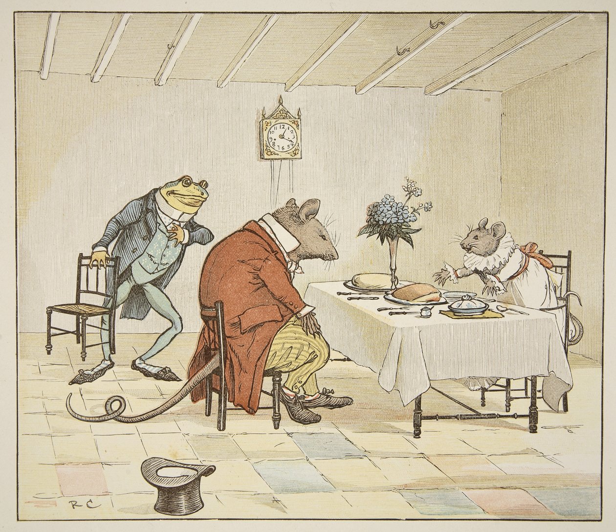 Bitte, Fräulein Maus, geben Sie uns etwas Bier, Illustration aus 