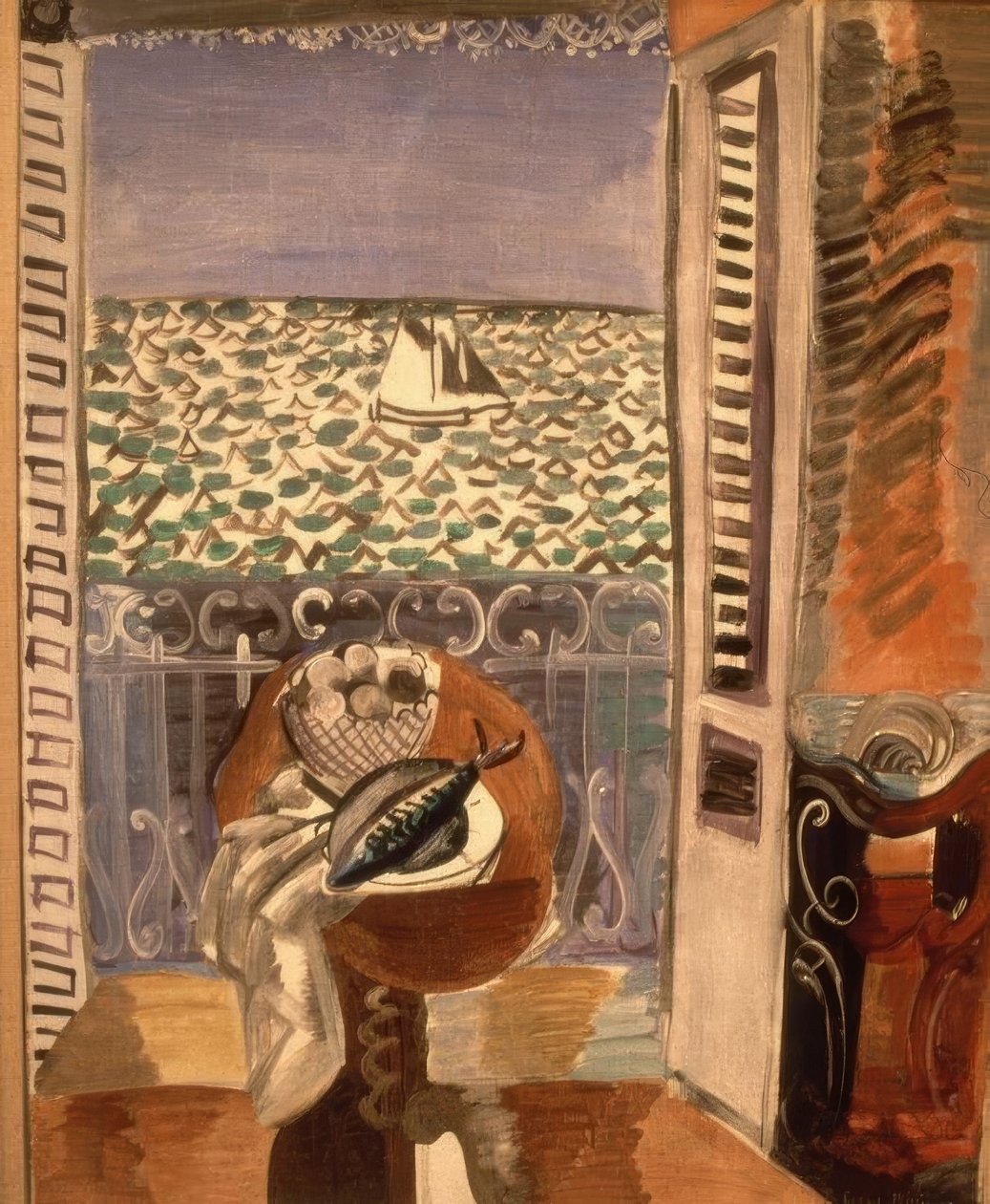 Blick durch ein Fenster von Raoul Dufy
