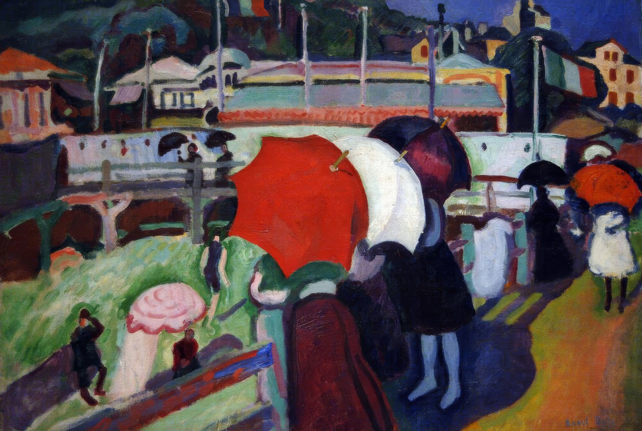 Die drei Regenschirme von Raoul Dufy
