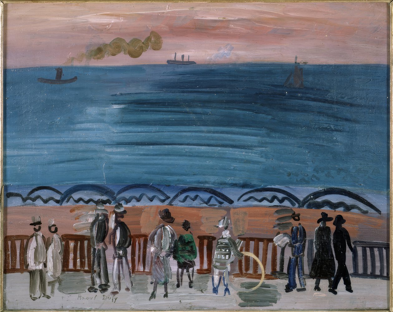 Der Strand von Sainte-Adresse von Raoul Dufy