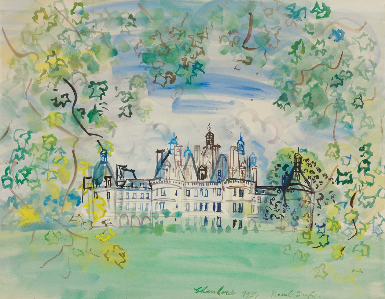 Das Schloss Chambord von Raoul Dufy