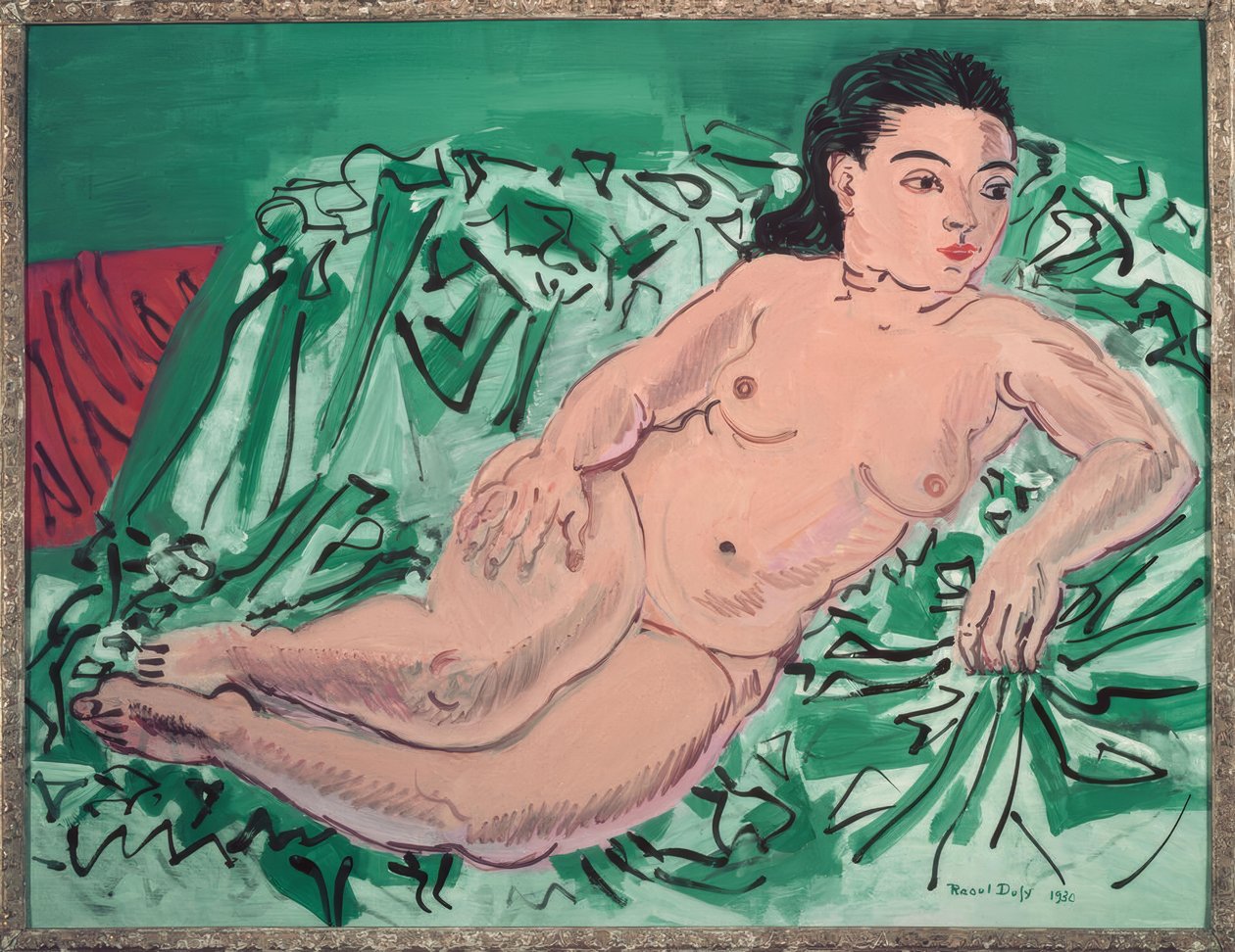 Akt auf blauem Sofa (Aktmodell Rosetti) von Raoul Dufy