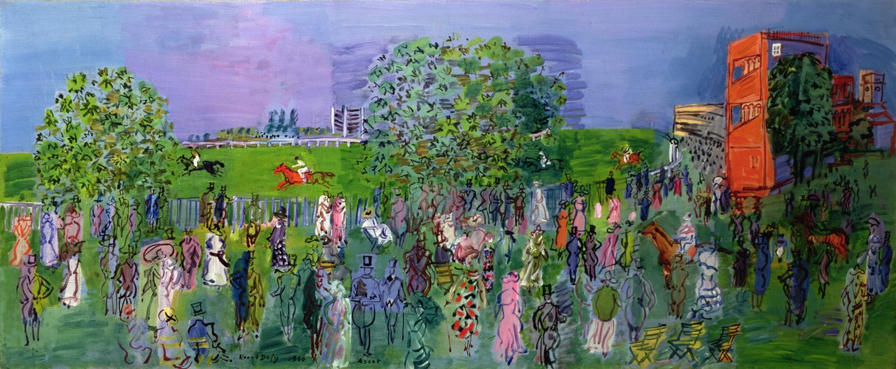 Rennen in Ascot: das königliche Gehege von Raoul Dufy