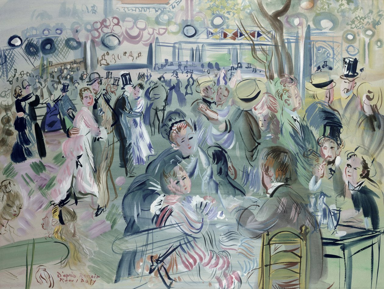 Das Moulin de la Galette von Raoul Dufy