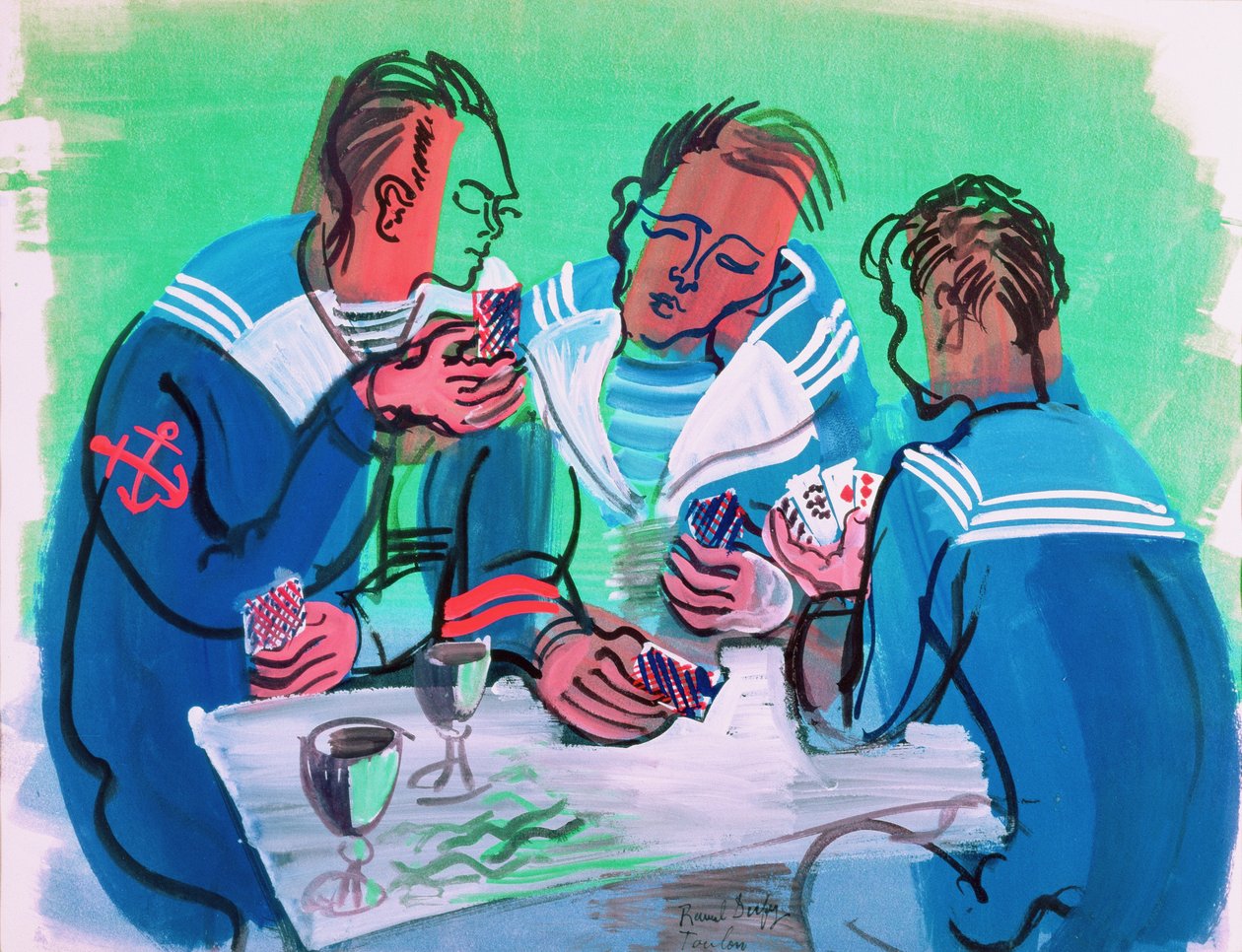 Die drei Matrosen von Raoul Dufy