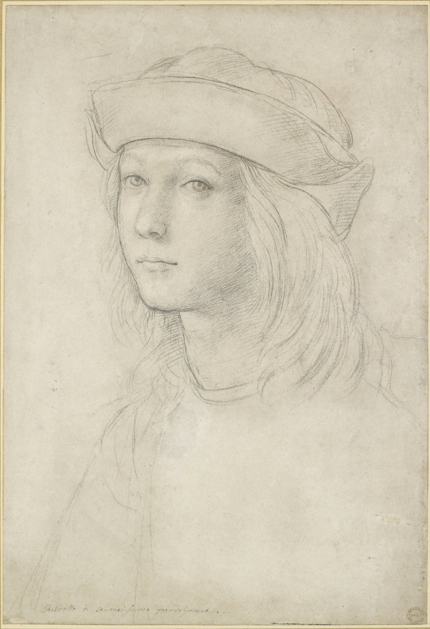 Porträt eines unbekannten Jugendlichen, möglicherweise ein Selbstporträt, WA1846.158 von Raffaello Sanzio Raphael
