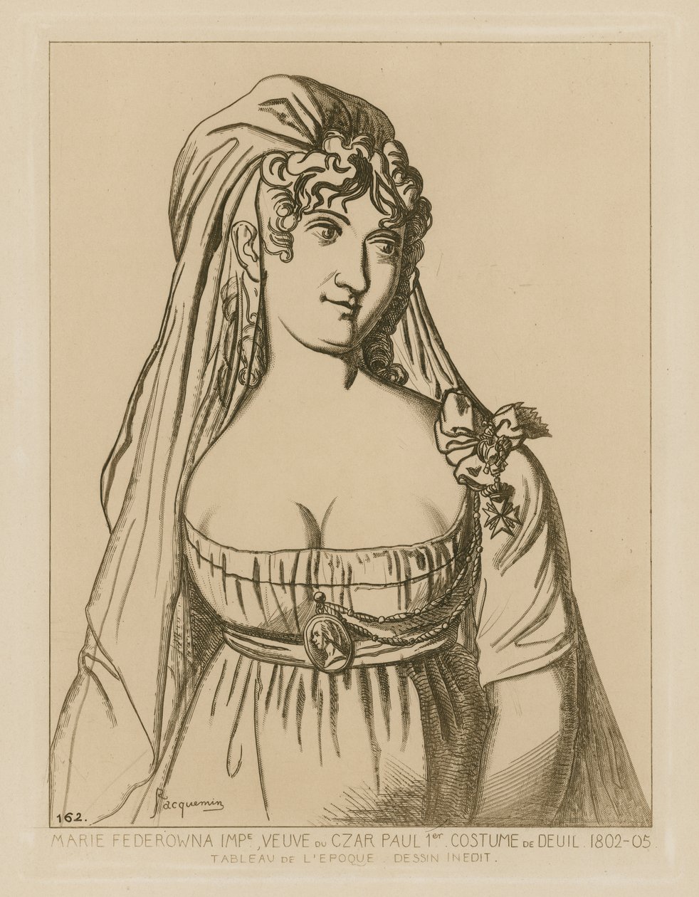 Maria Fjodorowna, Witwe von Zar Paul I. von Russland von Raphael Jacquemin