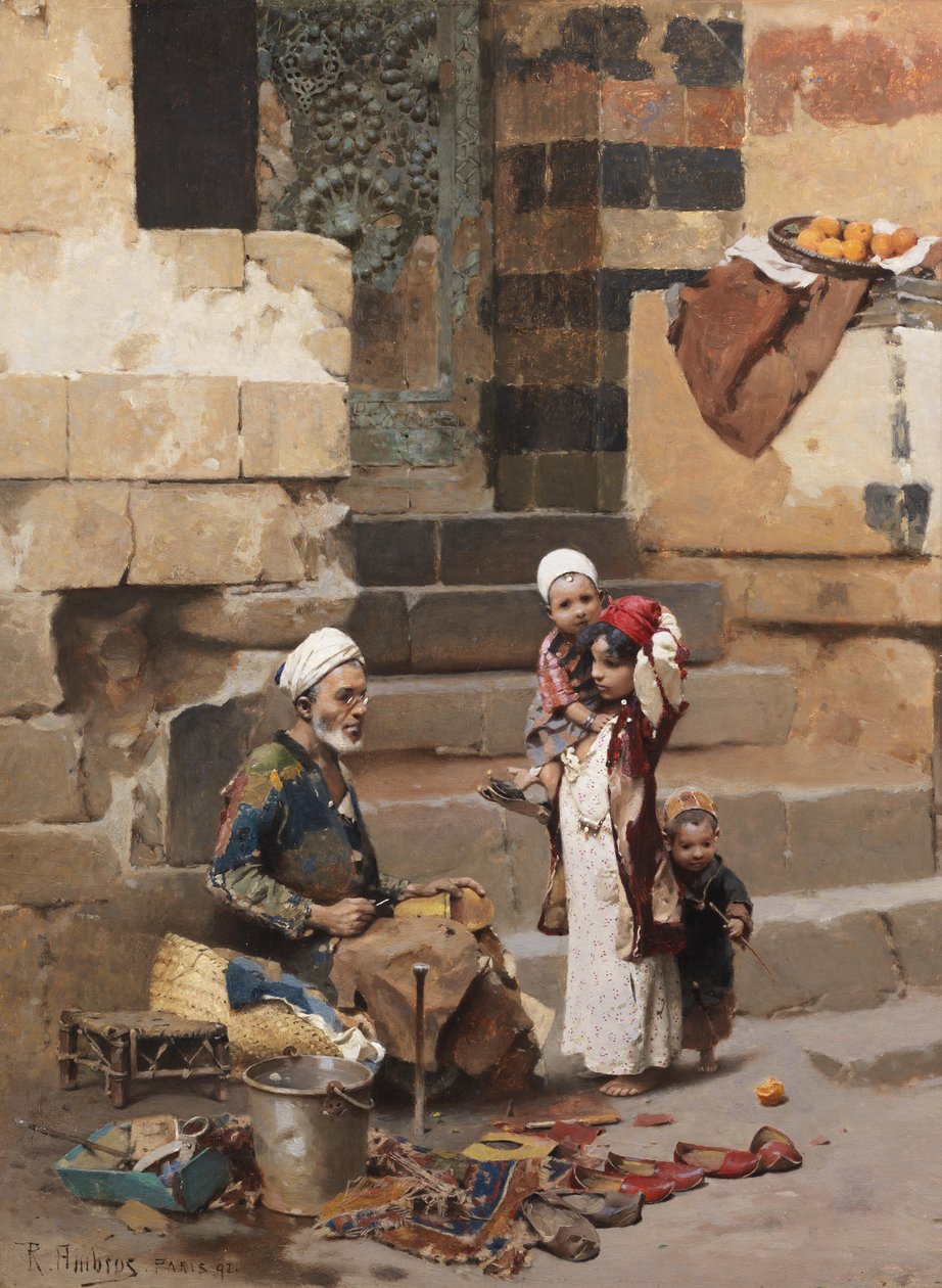 Der alte Schuhmacher, Kairo von Raphael von Ambros