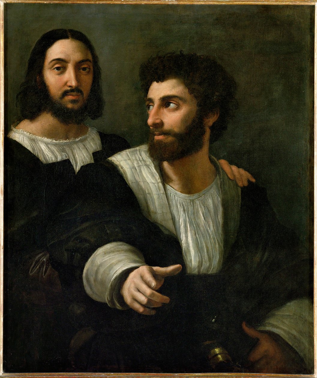 Raffael und sein Fechtmeister von Raphael (1483 1520)