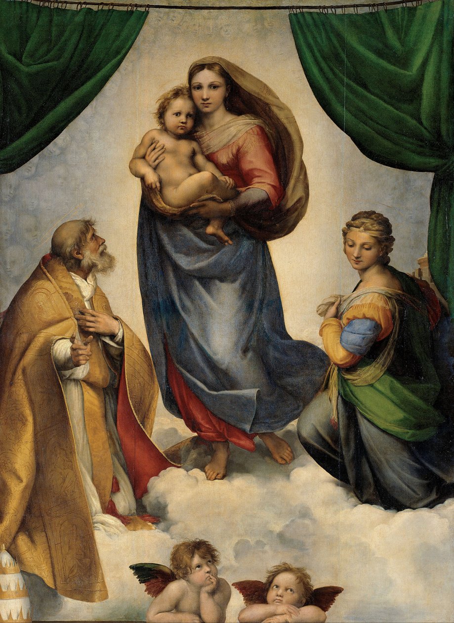 Die Sixtinische Madonna von Raphael