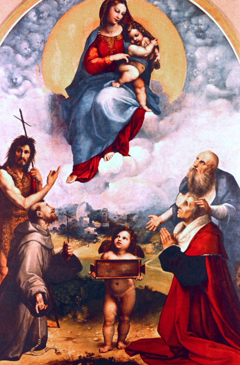 Madonna di Foligno, um 1511-1512 von Raffaello Sanzio Raphael
