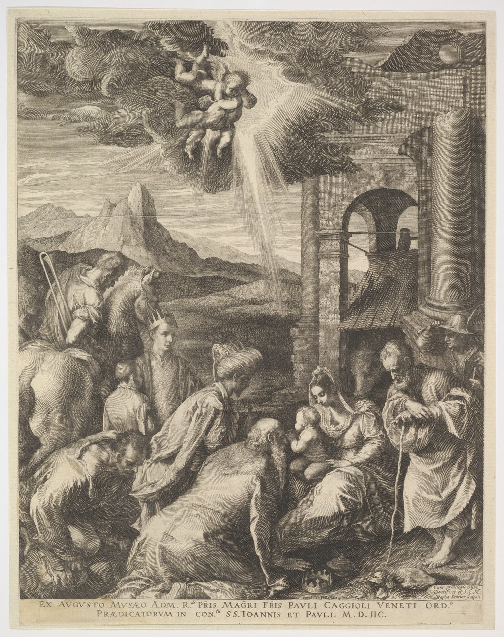 Anbetung der Könige von Raphael Sadeler