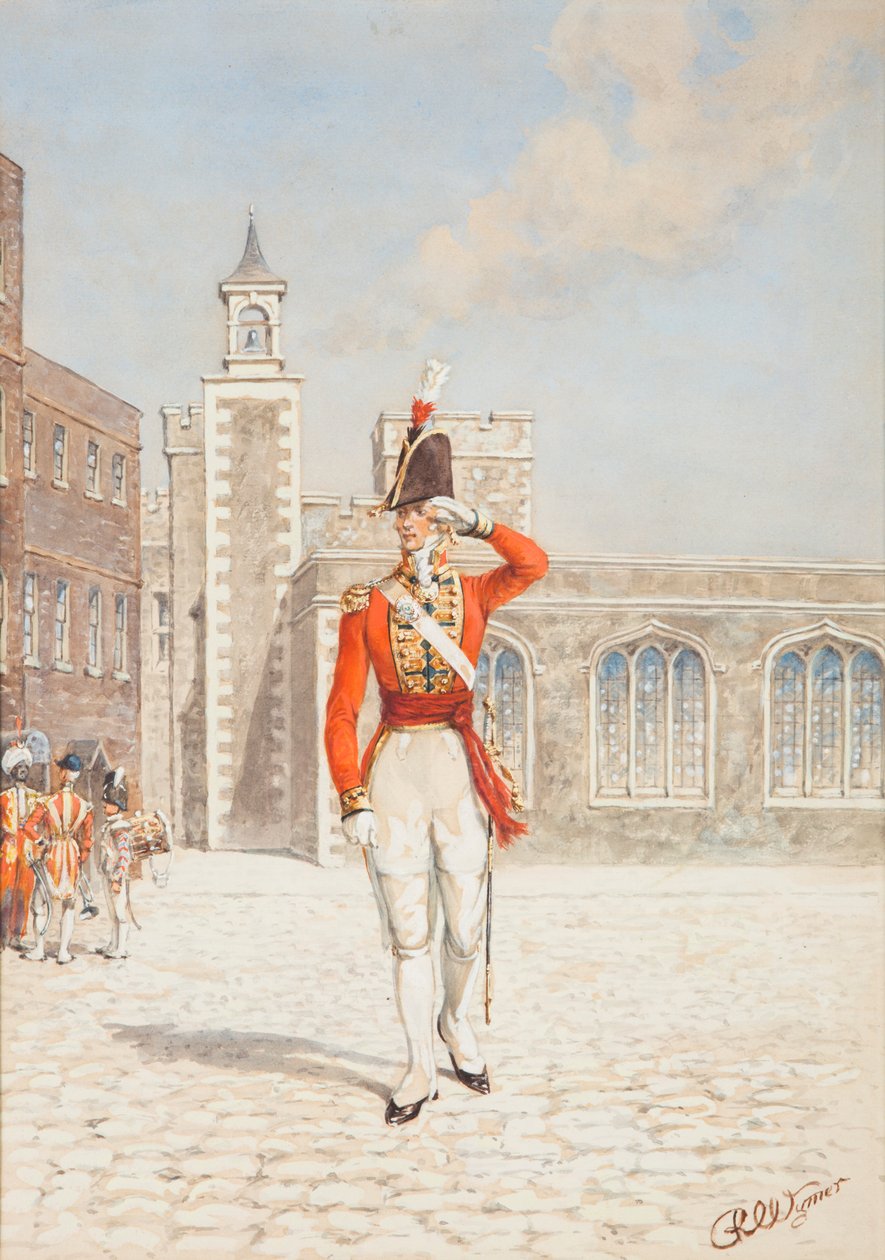 Offizier der Scots Guards von Reginald Wymer