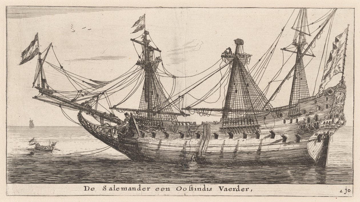 Die "Salemander," ein Ostindien-Kauffahrer von Reinier Nooms, called Zeeman