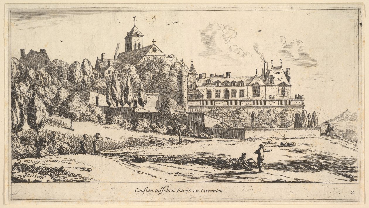Ansicht von Conflans von Reinier Zeeman