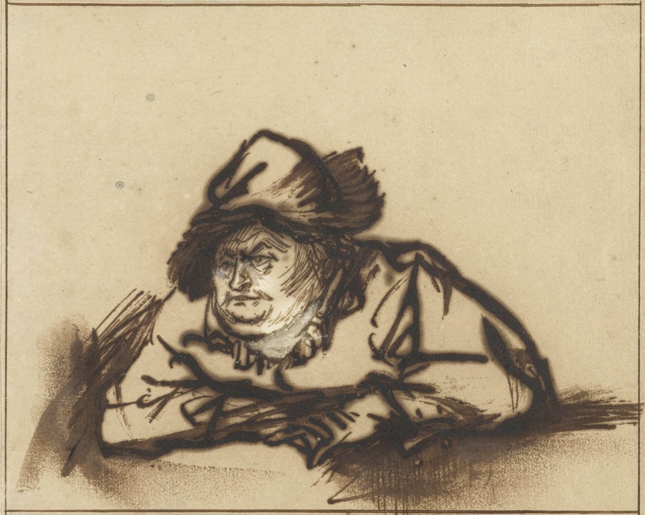 Porträt des Schauspielers Willem Bartholsz Ruyter, ca. 1638 von Rembrandt van Rijn