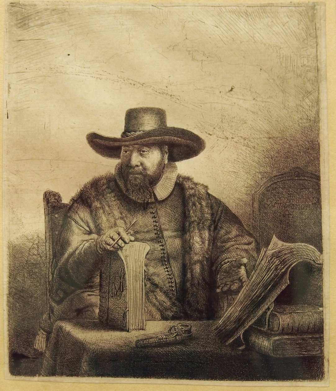 Porträt von Cornelis Claesz Anslo von Rembrandt van Rijn