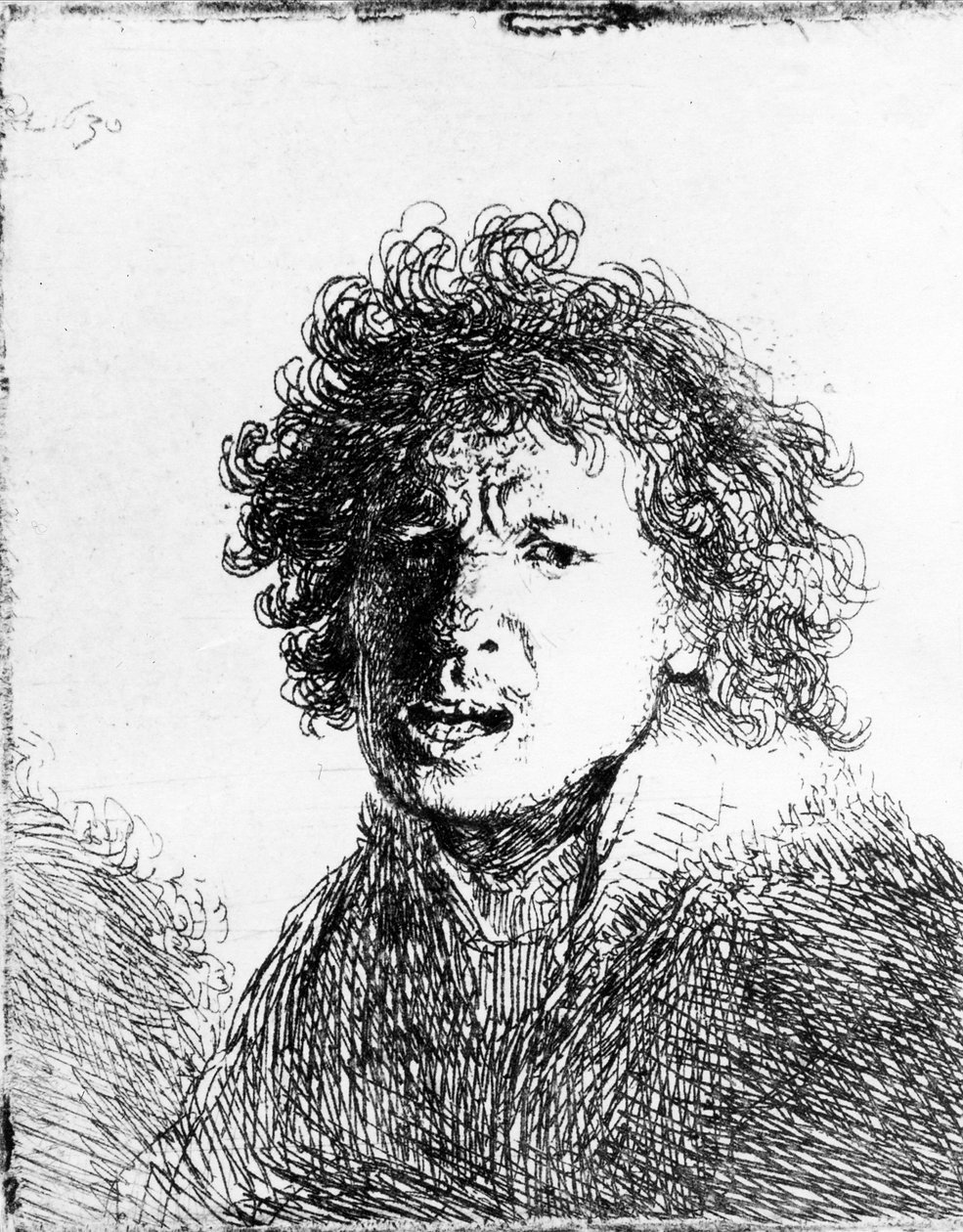 Selbstporträt, 1630 von Rembrandt van Rijn