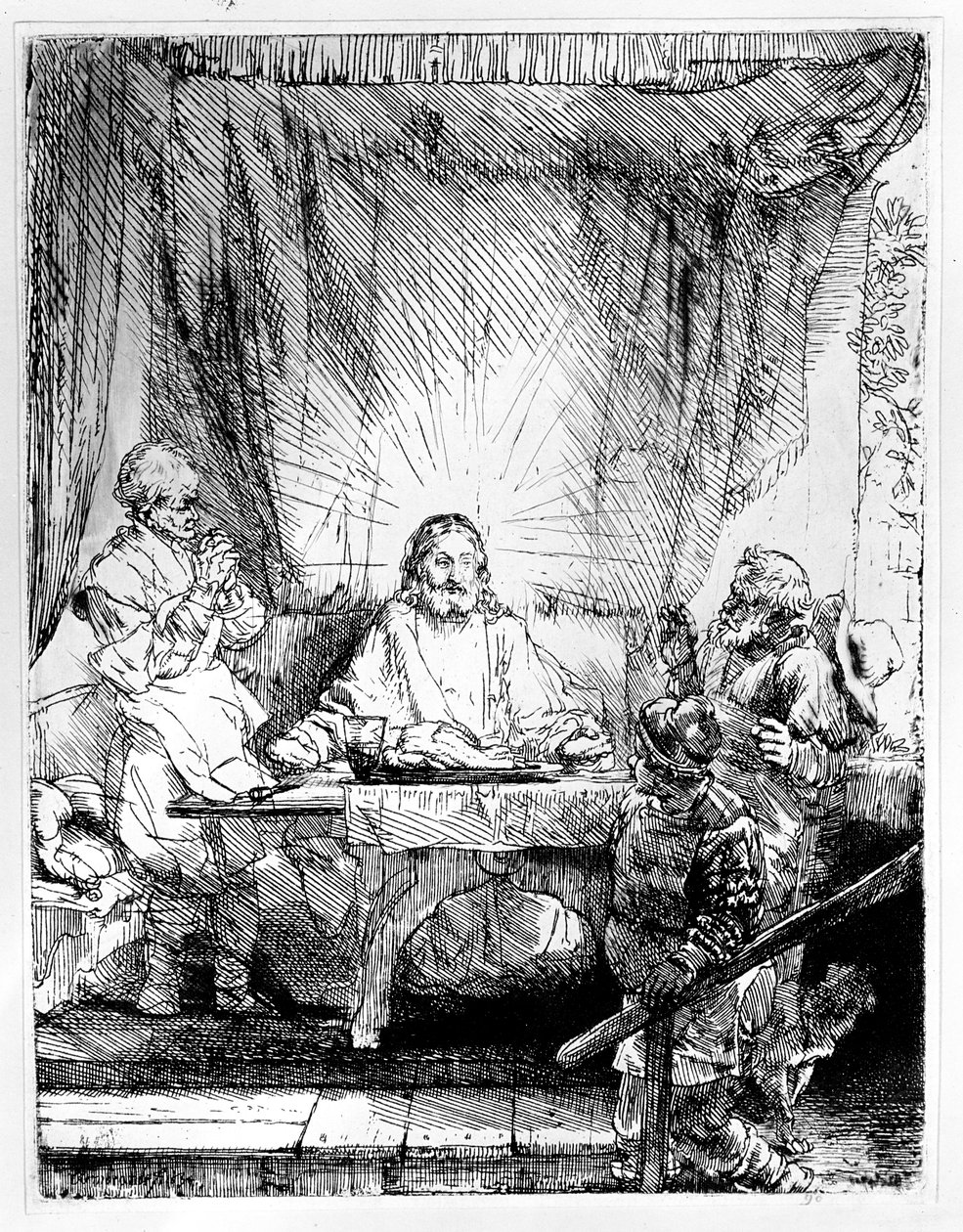 Abendmahl in Emmaus, 1654 von Rembrandt van Rijn