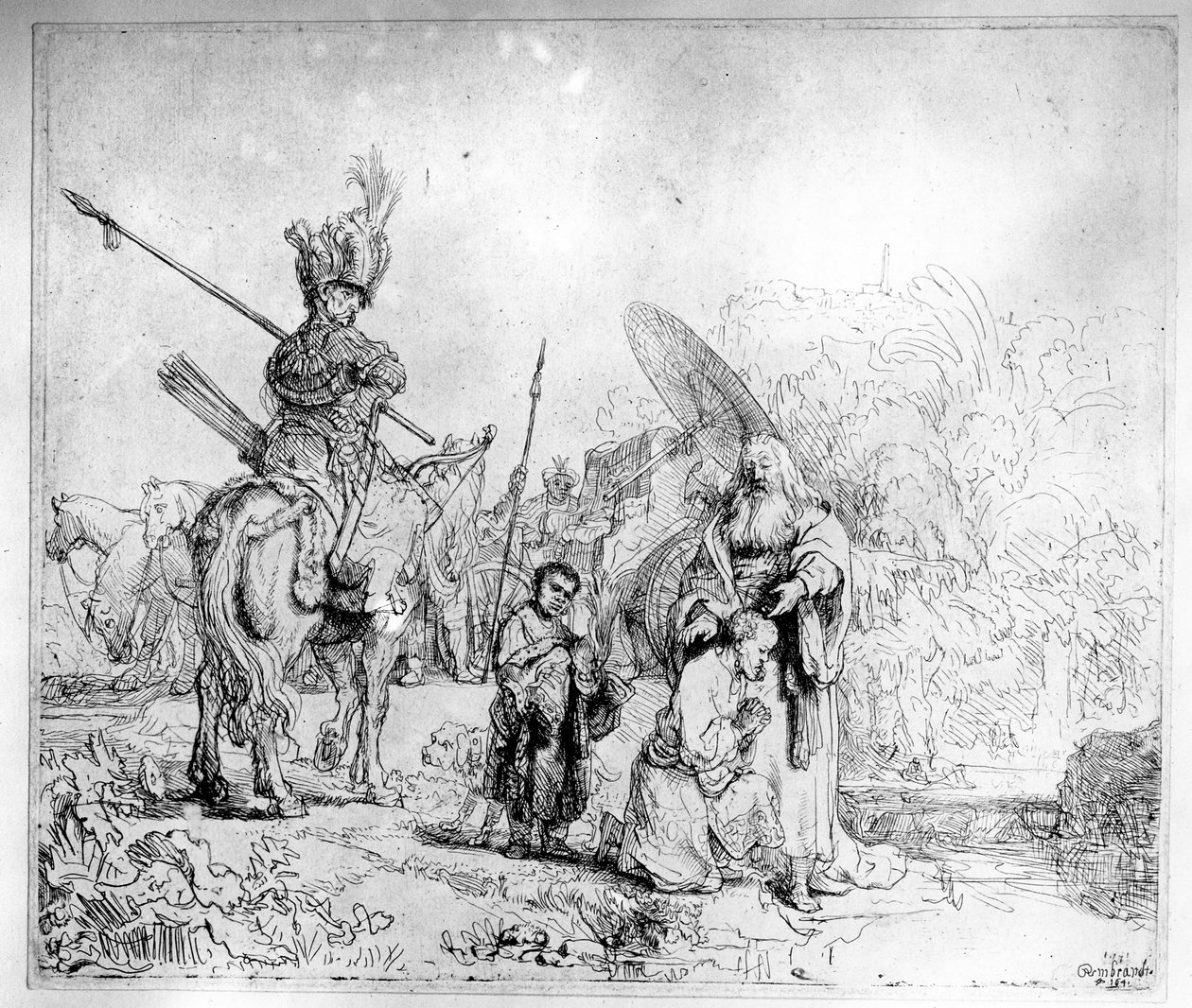 Die Taufe des Eunuchen, 1641 von Rembrandt van Rijn