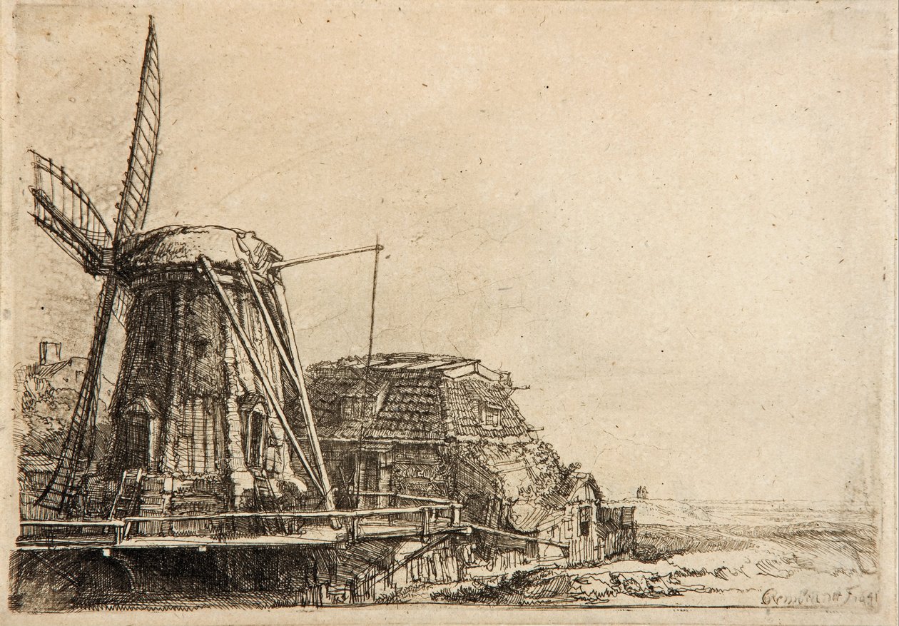 Die Windmühle von Rembrandt van Rijn