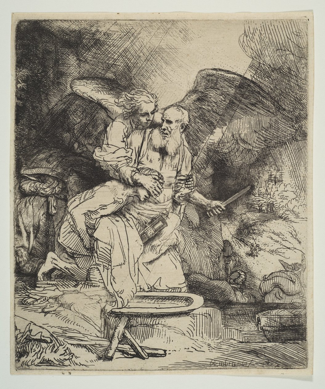 Abrahams Opfer, 1655 von Rembrandt van Rijn